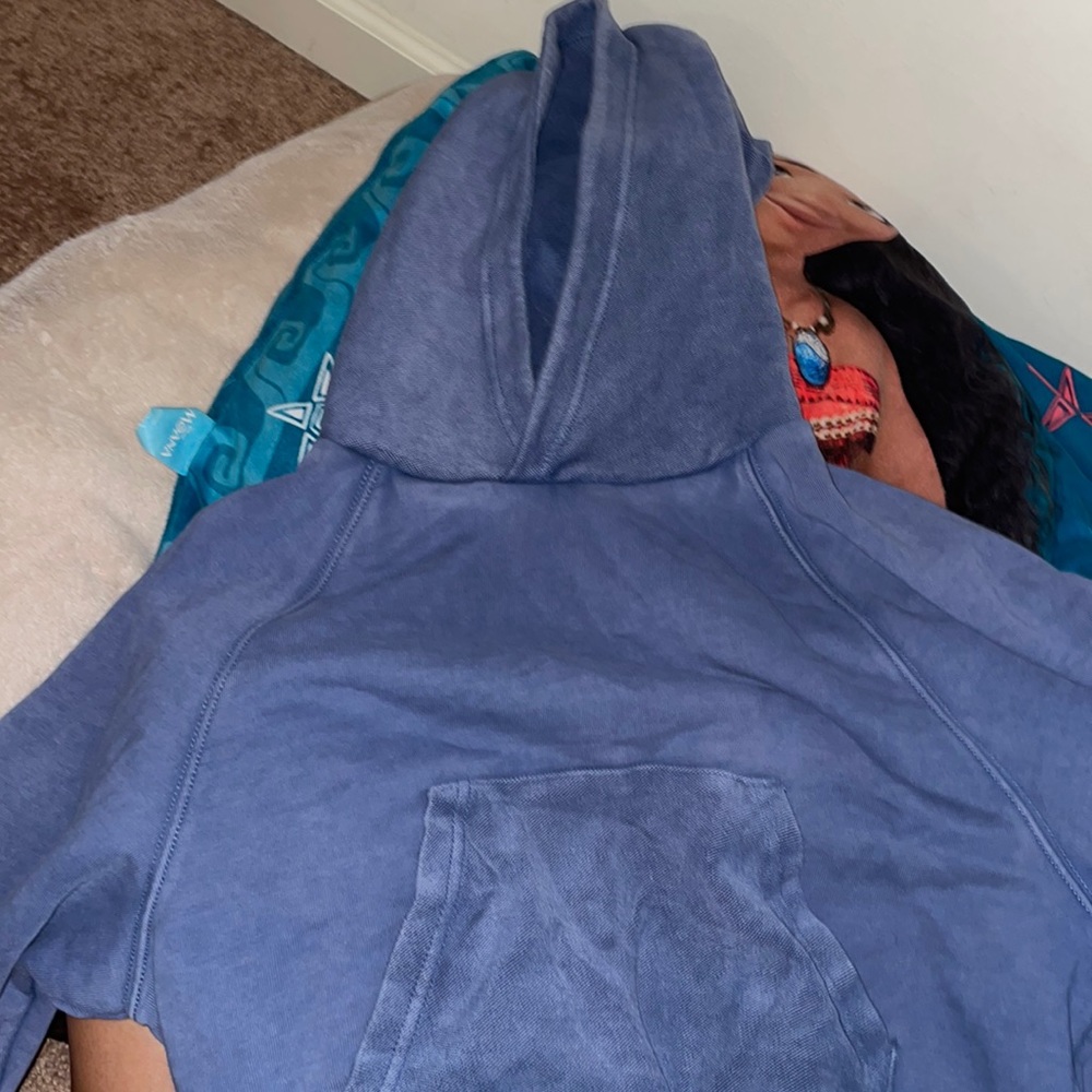 Cropped thick hoodie